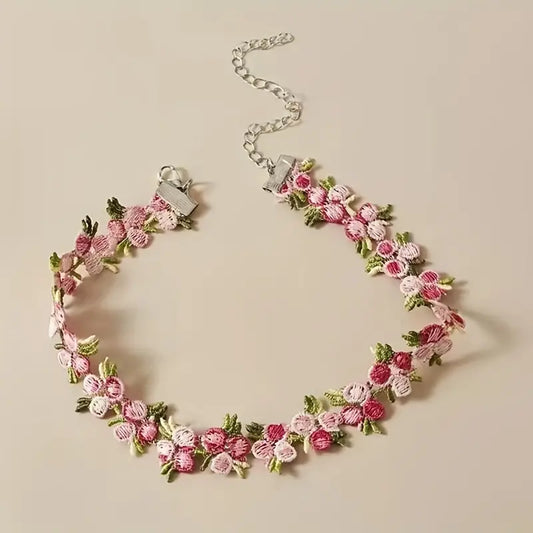 Flower Choker Necklace