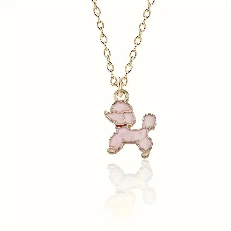 Necklace - Pink Poodle